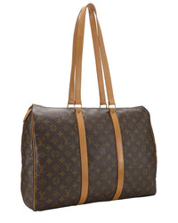 Louis Vuitton Louis Vuitton Brown Monogram Coated Canvas & Vachetta Leather Sac Flanerie 45