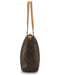 Louis Vuitton Louis Vuitton Brown Monogram Coated Canvas & Vachetta Leather Sac Flanerie 45