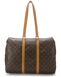 Louis Vuitton Louis Vuitton Brown Monogram Coated Canvas & Vachetta Leather Sac Flanerie 45