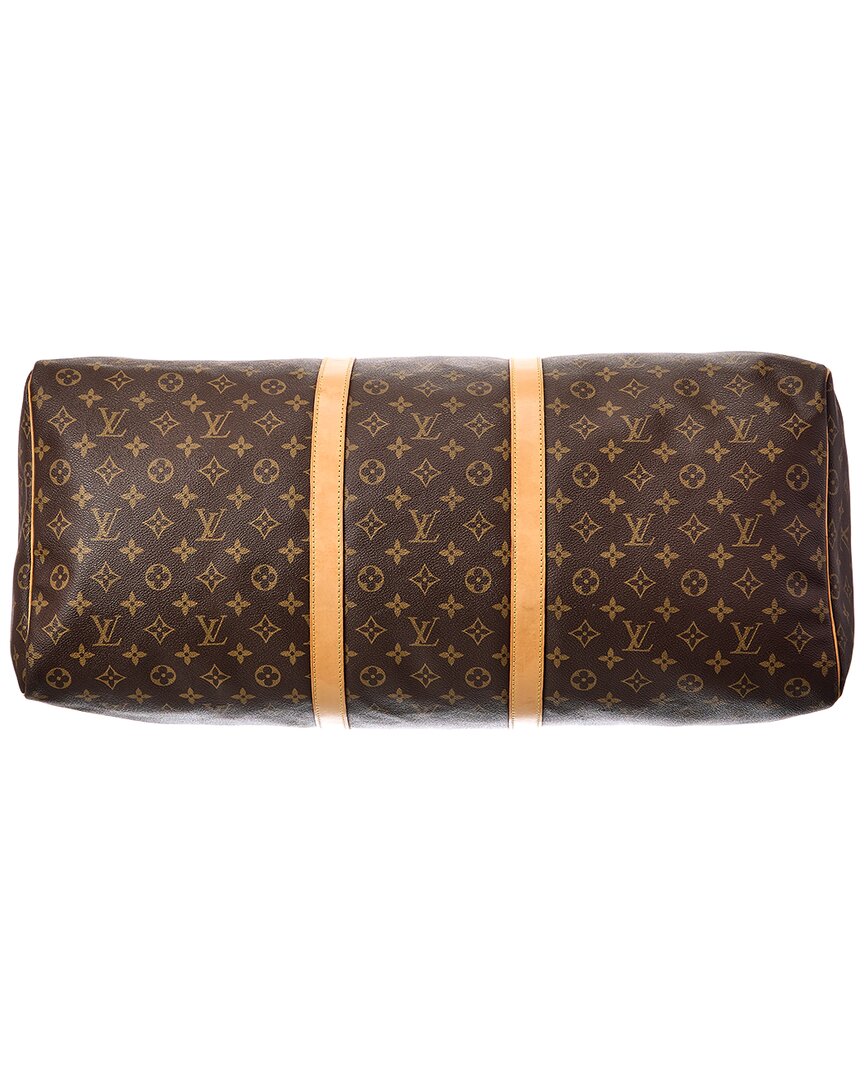 Pre-Owned Louis Vuitton Brown Monogram Canvas Keepall 60 (Authentic Pre-Loved)
