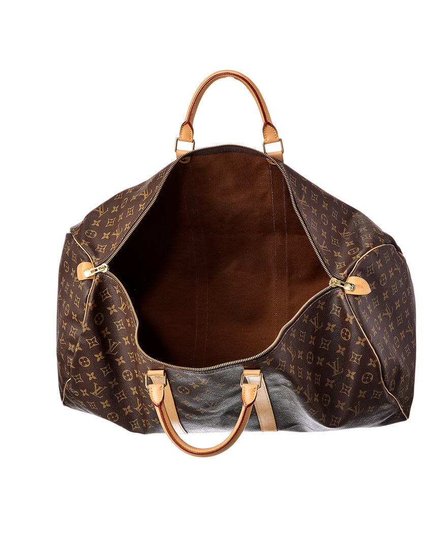 Pre-Owned Louis Vuitton Brown Monogram Canvas Keepall 60 (Authentic Pre-Loved)