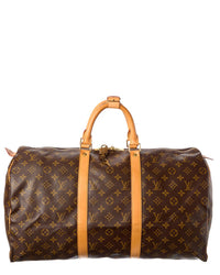 Louis Vuitton Louis Vuitton Brown Monogram Canvas Keepall (Authentic Pre-Loved)