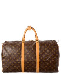 Louis Vuitton Louis Vuitton Brown Monogram Canvas Keepall (Authentic Pre-Loved)
