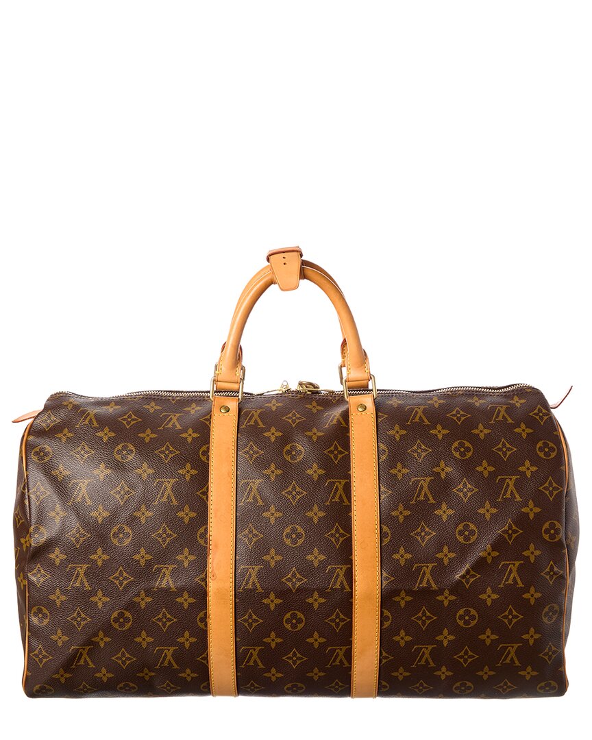 Louis Vuitton Louis Vuitton Brown Monogram Canvas Keepall (Authentic Pre-Loved)