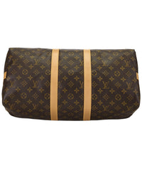 Louis Vuitton Louis Vuitton Brown Monogram Coated Canvas Keepall Bandouliere45 (Authentic