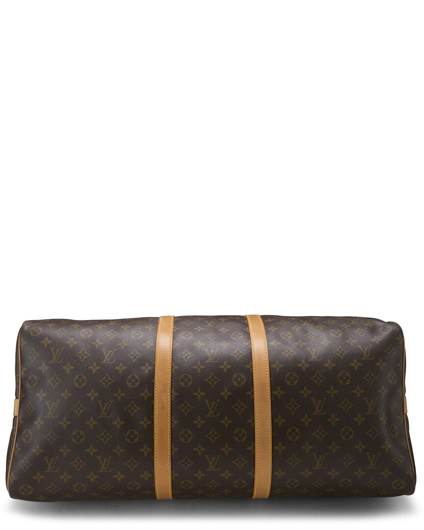 Louis Vuitton Louis Vuitton Brown Monogram Coated Canvas Keepall Bandouliere 60 (Authentic
