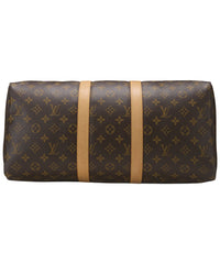 Louis Vuitton Louis Vuitton Brown Monogram Coated Canvas Keepall 45 (Authentic Pre-Loved)
