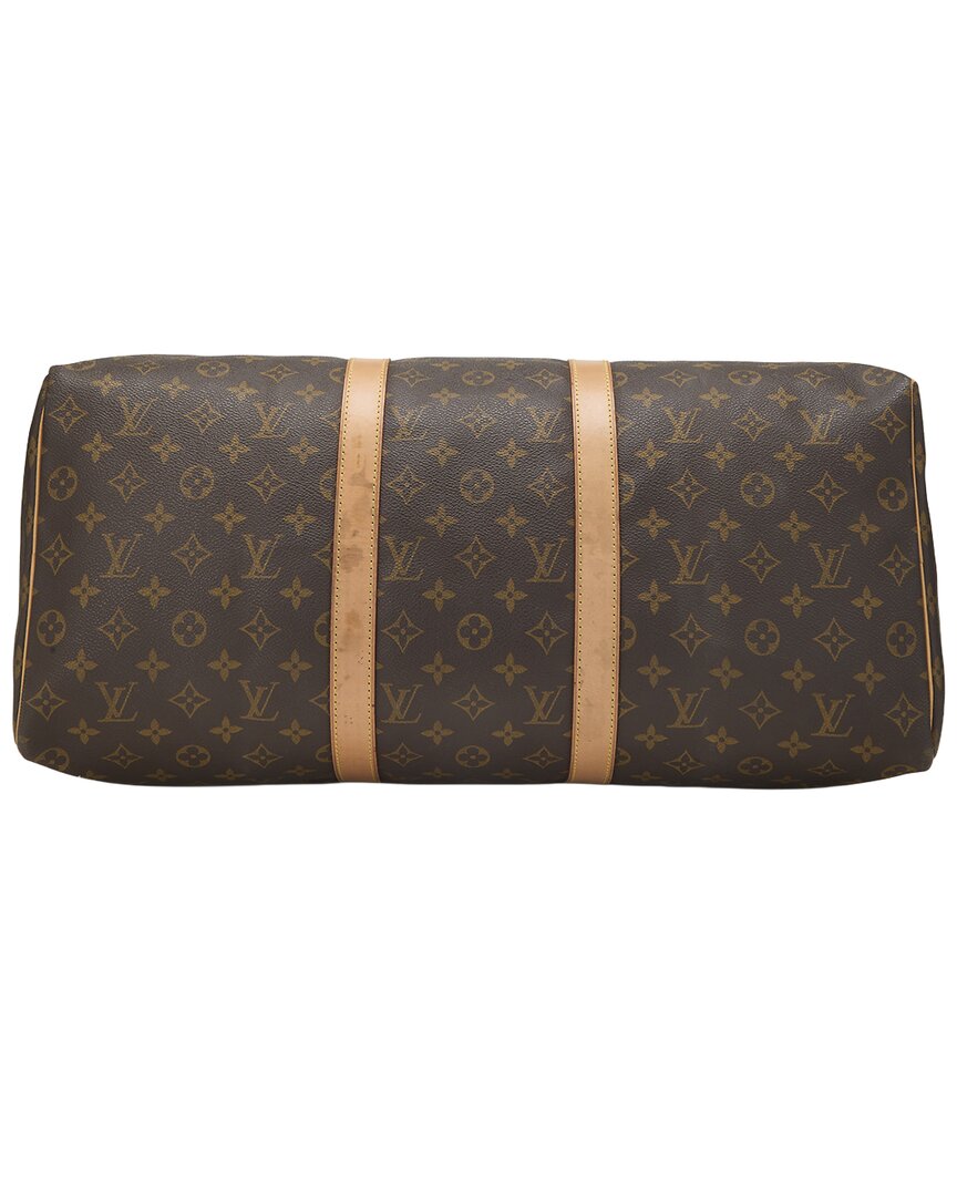 Louis Vuitton Louis Vuitton Brown Monogram Coated Canvas Keepall 50 (Authentic Pre-Loved)