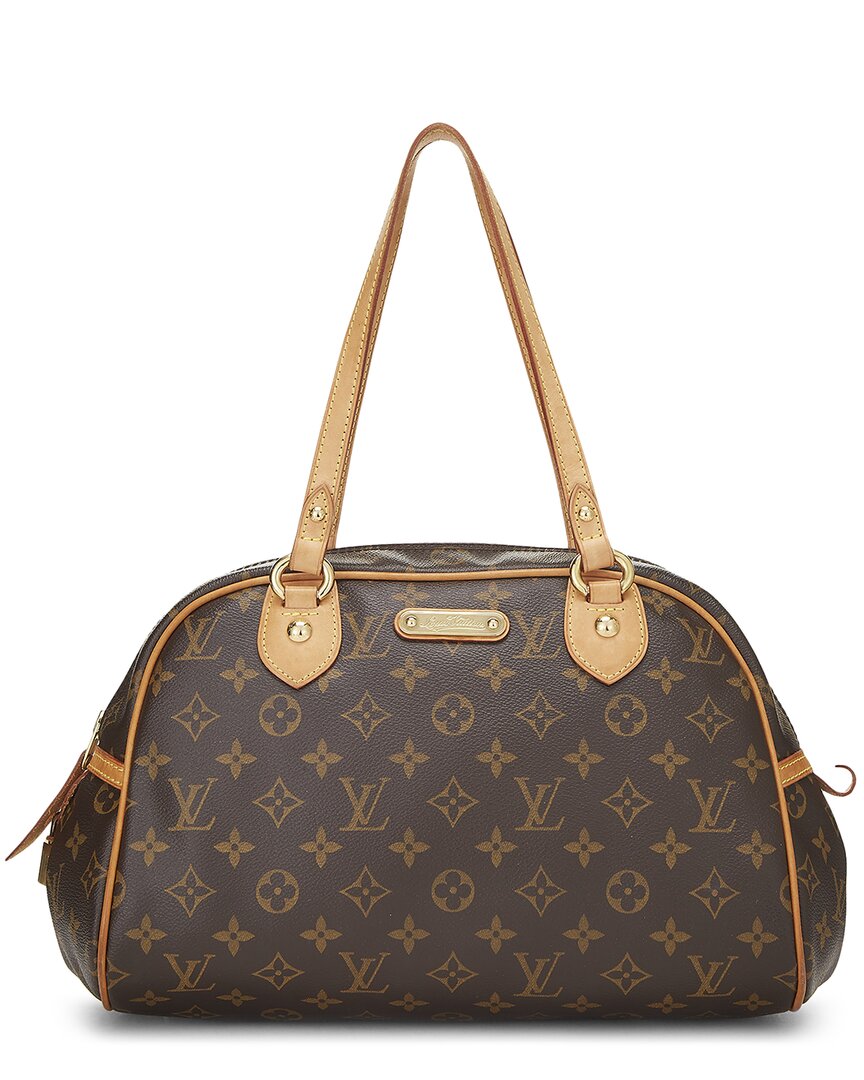 Louis Vuitton Louis Vuitton Brown Monogram Coated Canvas Montorgueil Pm (Authentic Pre-