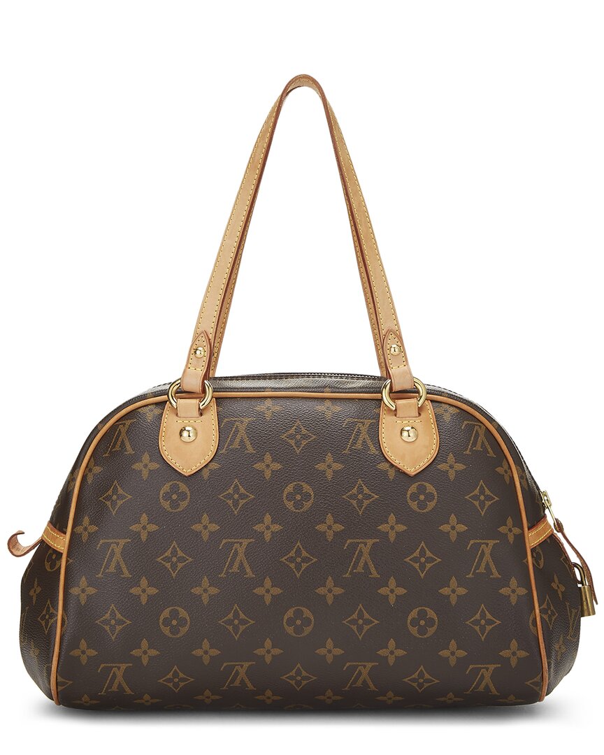 Louis Vuitton Louis Vuitton Brown Monogram Coated Canvas Montorgueil Pm (Authentic Pre-