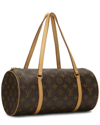 Louis Vuitton Louis Vuitton Brown Monogram Coated Canvas Papillon With Mini 30 (Authentic