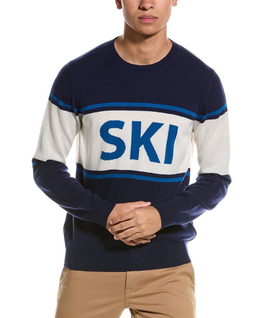 Brodie Cashmere Wool & Cashmere-Blend Sweater Blue Regular M