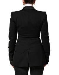 Dolce & Gabbana Dolce & Gabbana Black Wool Single Breasted Blazer Women's Jacket