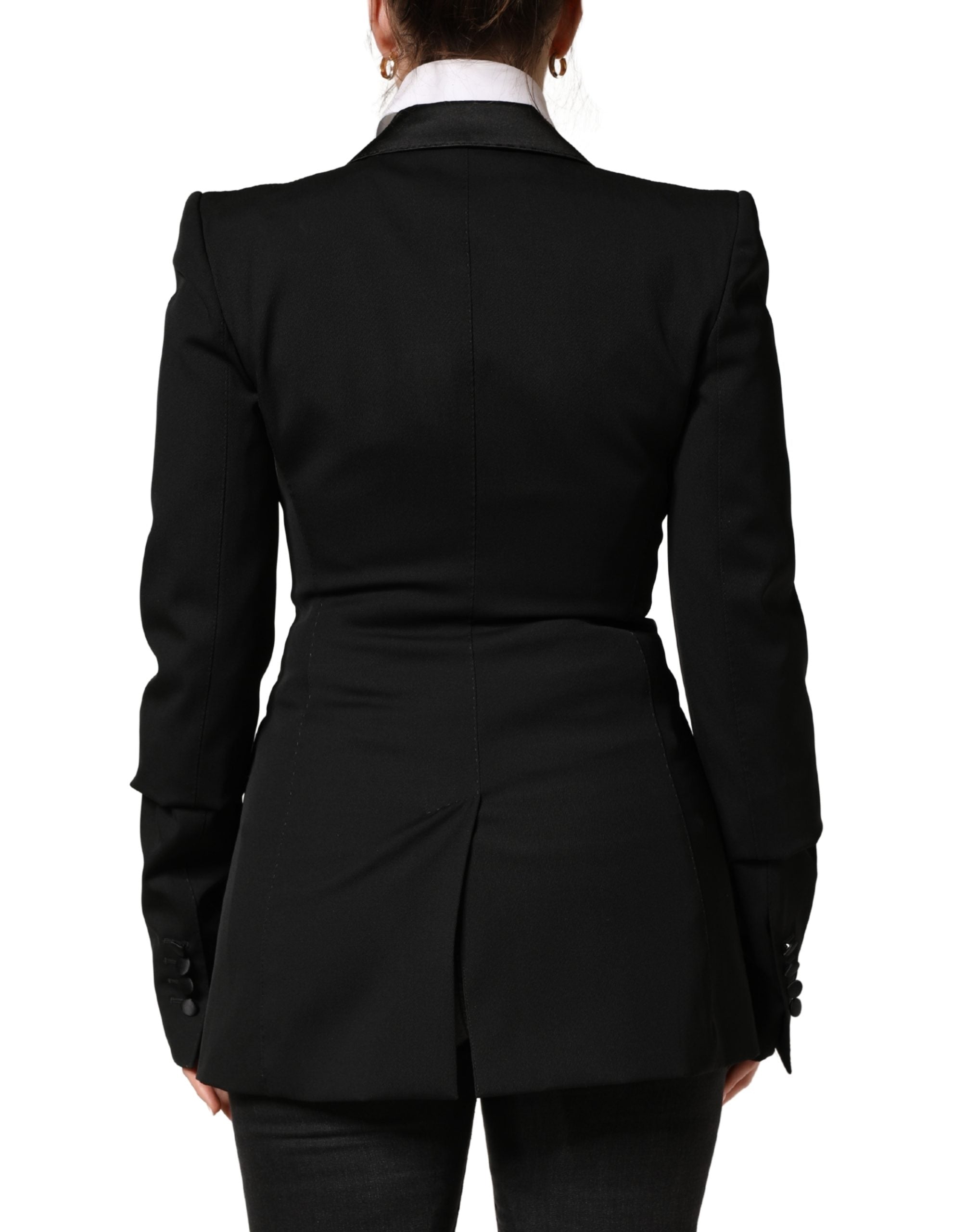 Dolce & Gabbana Dolce & Gabbana Black Wool Single Breasted Blazer Women's Jacket