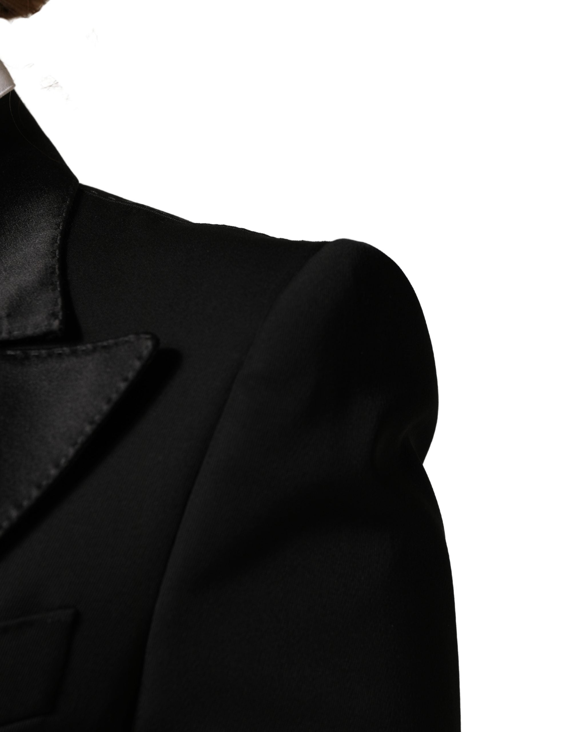 Dolce & Gabbana Dolce & Gabbana Black Wool Single Breasted Blazer Women's Jacket