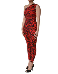 Dolce & Gabbana Dolce & Gabbana Black Red Nylon Leopard Pattern Women's Jumpsuit