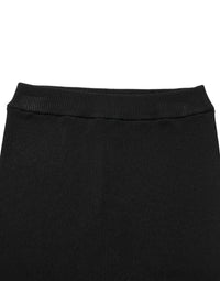 Dolce & Gabbana Black Viscose High Waisted Hot Pants Women's Shorts