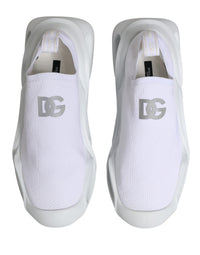 Dolce & Gabbana White Slip On Wave Low Top Sneakers Women's Shoes