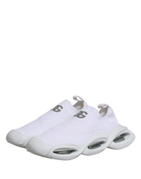 Dolce & Gabbana White Slip On Wave Low Top Sneakers Women's Shoes