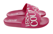 Versace Jeans Couture Fuchsia Signature Pool Slide -