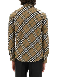 Burberry Men Shirt With Check Pattern