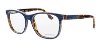 Diesel Denim/Blonde Havana Square DL5124 Eyeglasses