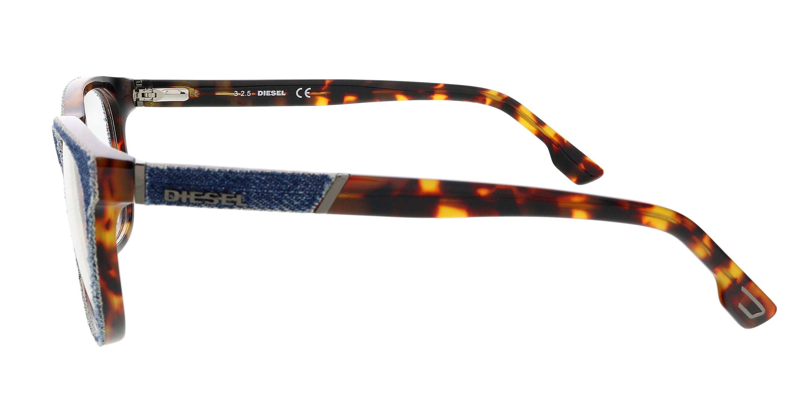 Diesel Denim/Blonde Havana Square DL5124 Eyeglasses