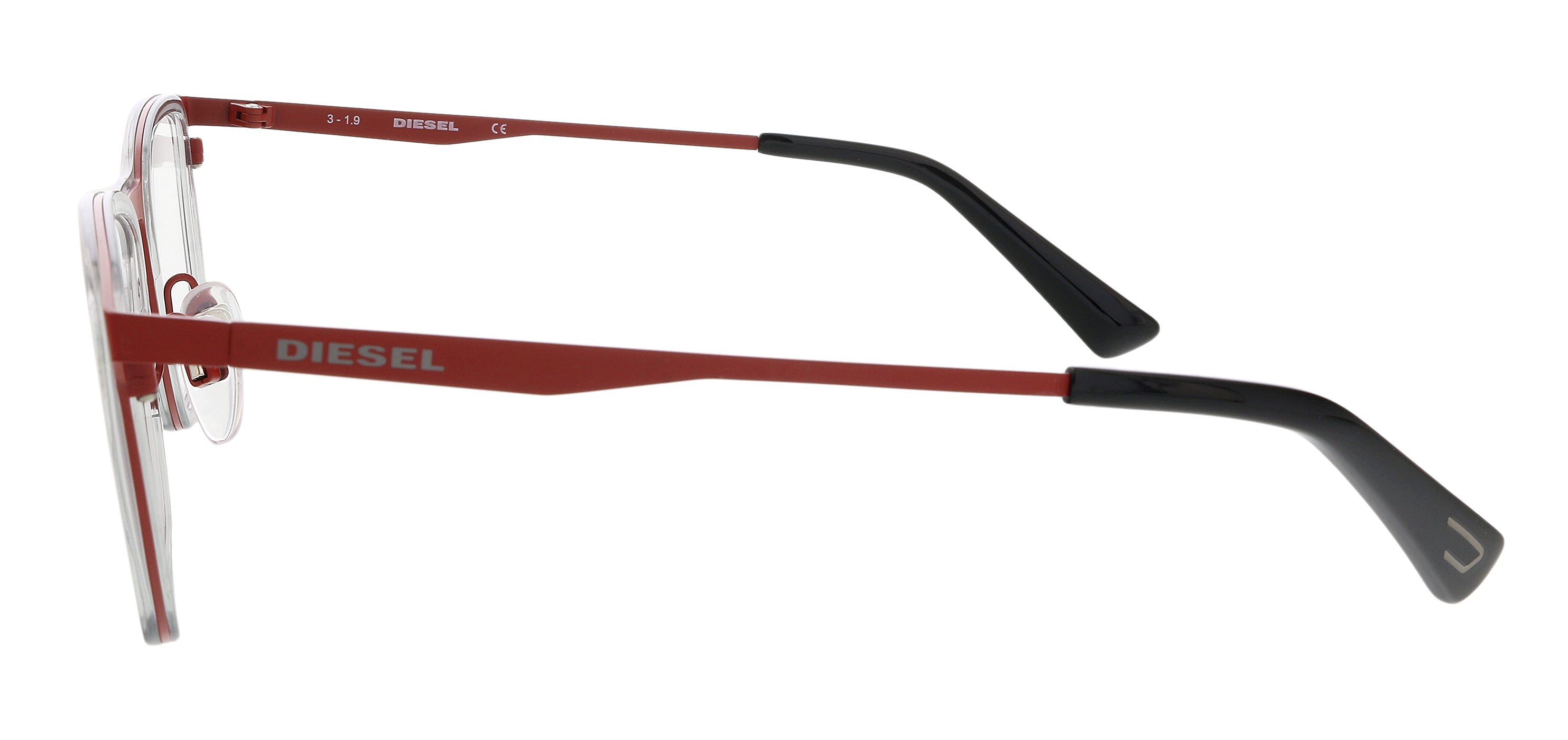 Diesel Red Rectangular DL5299 Eyeglasses