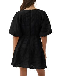 Mira Richi Solid Mini Dress