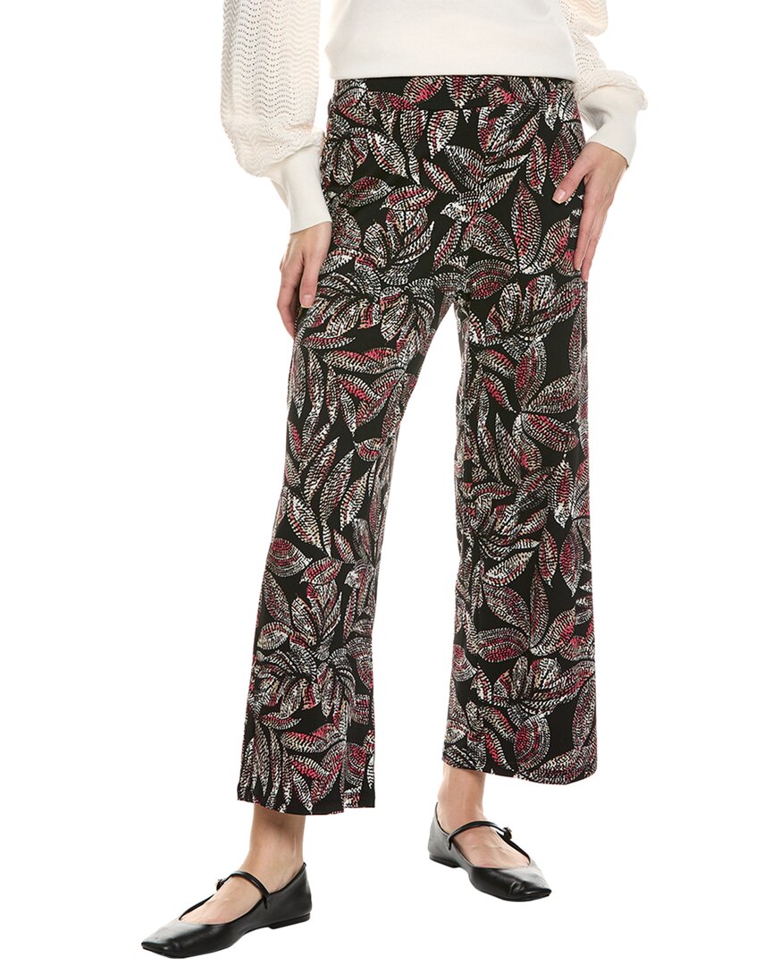 Jones New York Wide Leg Crop Pant Brown Multi