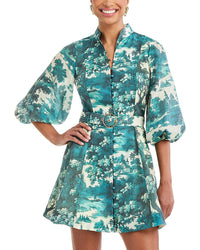 Mestiza New York Valencia Linen-Blend Mini Dress