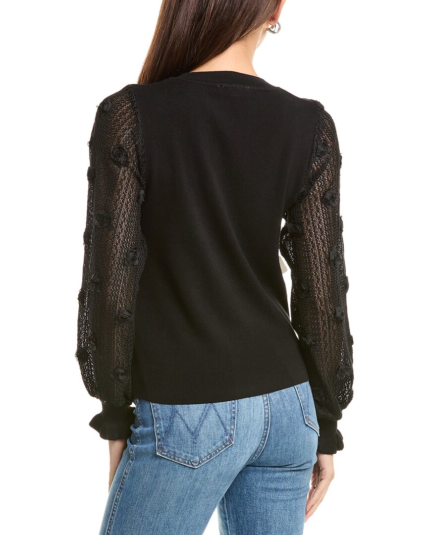 Nanette Nanette Lepore Lace Sleeve Sweater