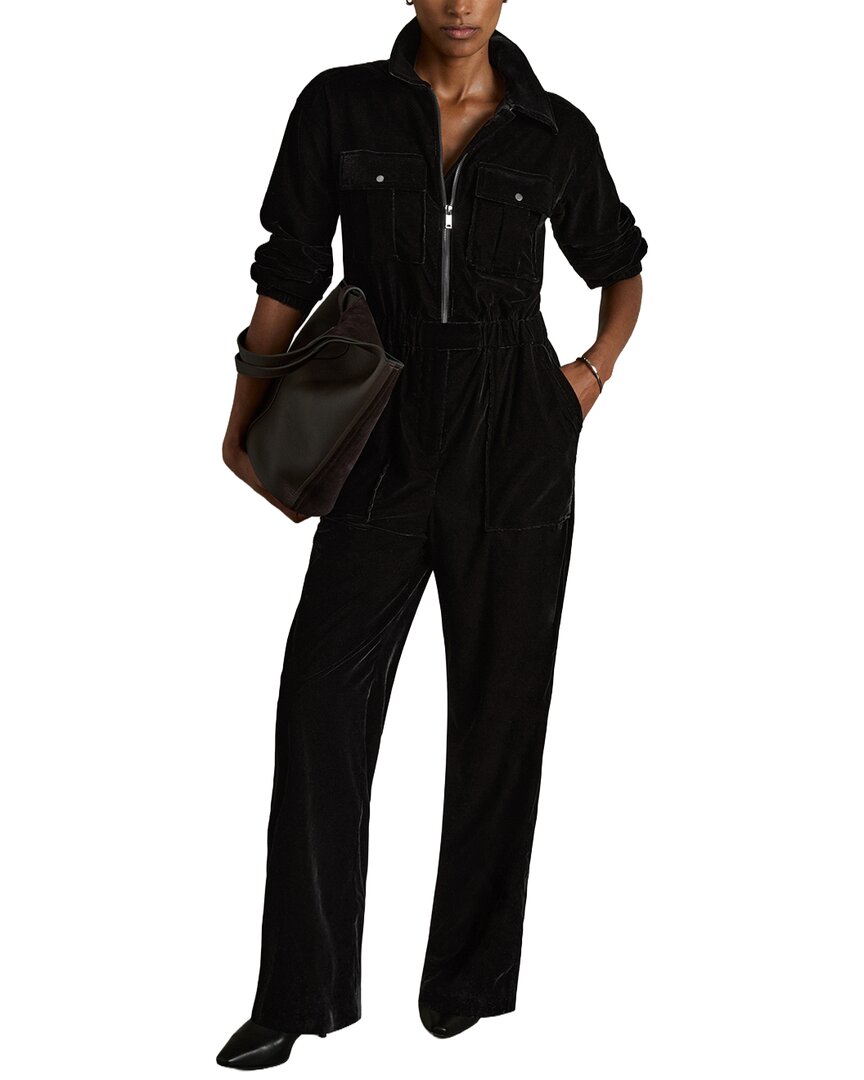 Reiss Vinnia Velvet Jumpsuit