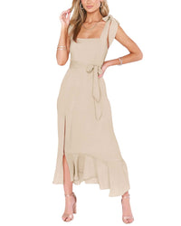 Silvia Rufino Dress Beige