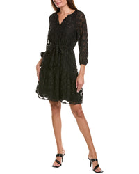 Nanette Nanette Lepore Womens Fil Coupe Mini Dress, 10, Black