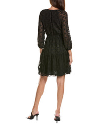 Nanette Nanette Lepore Womens Fil Coupe Mini Dress, 10, Black