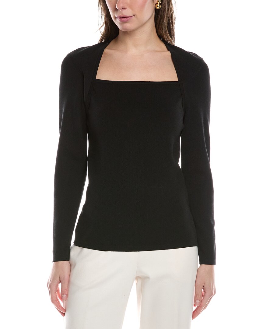 Anne Klein Portrait Neck Top