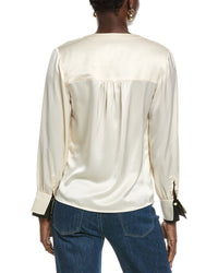 Toccin Harmony Double Cuff V- Neck Blouse