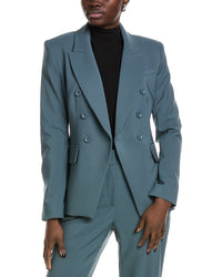 Toccin Kylie Double-Breasted Blazer Blue