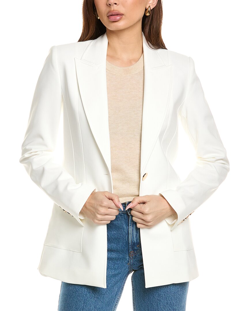 Toccin Rory Single-Button Blazer White