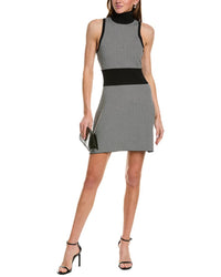 Toccin Shelby Mock Neck Mini Dress Black