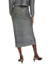 Toccin Tani Button Front Midi Skirt