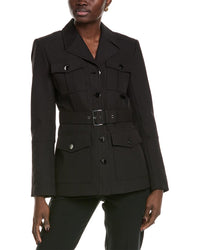 Toccin Charlie Safari Belted Blazer Black