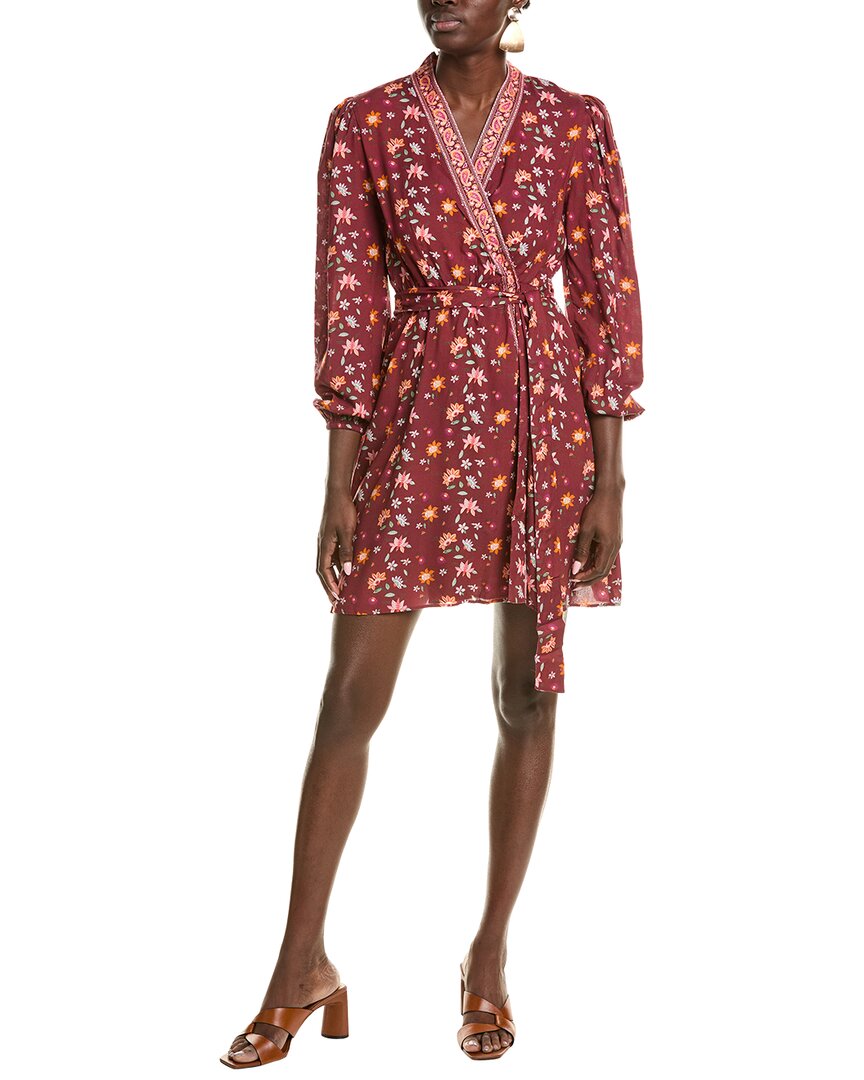 Garrie B Mini Wrap Dress Red