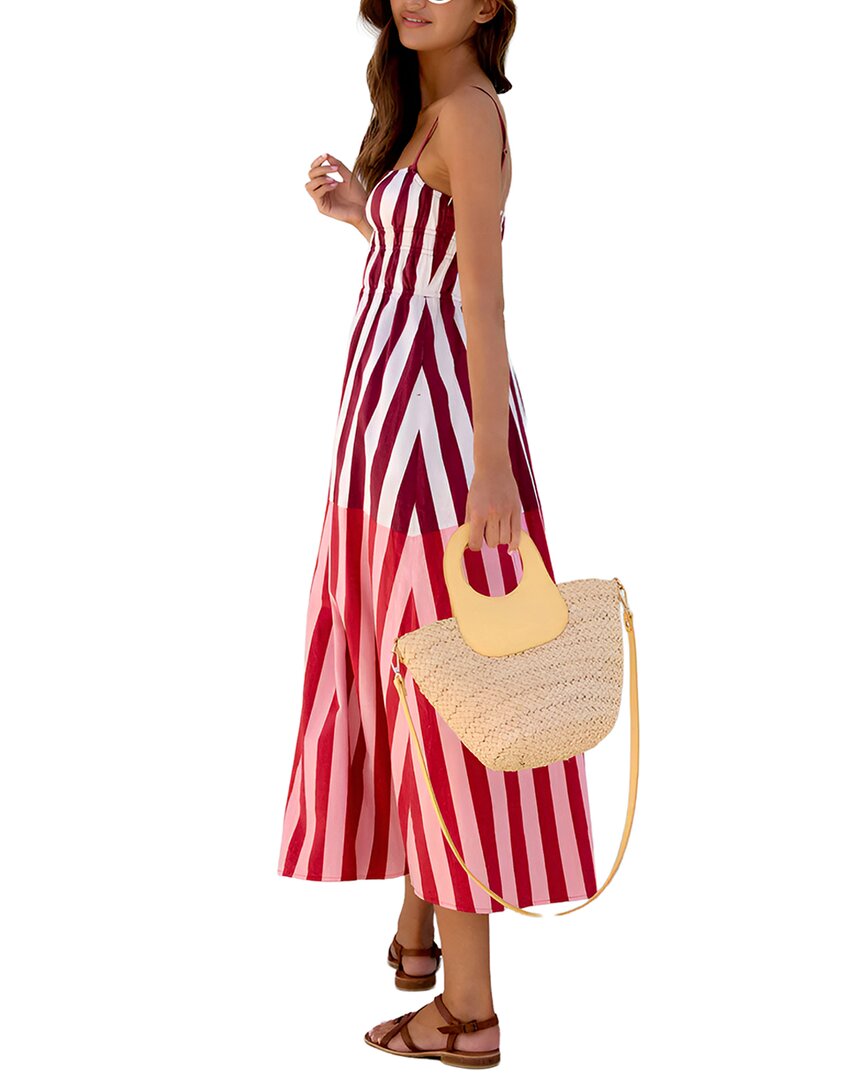Camila Blanco Printed Midi Dress