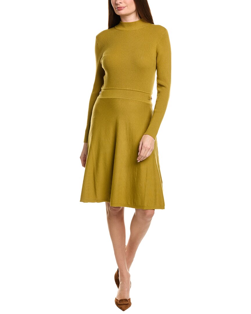 Sharagano Long Sleeve Mini Dress