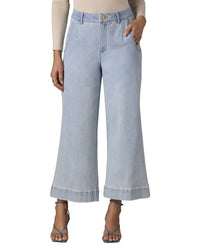 Wit & Wisdom Light Blue Whitney Skyrise Crop Wide Leg Jean