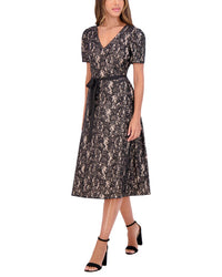 Kensie Sequin Bonded Midi Dress
