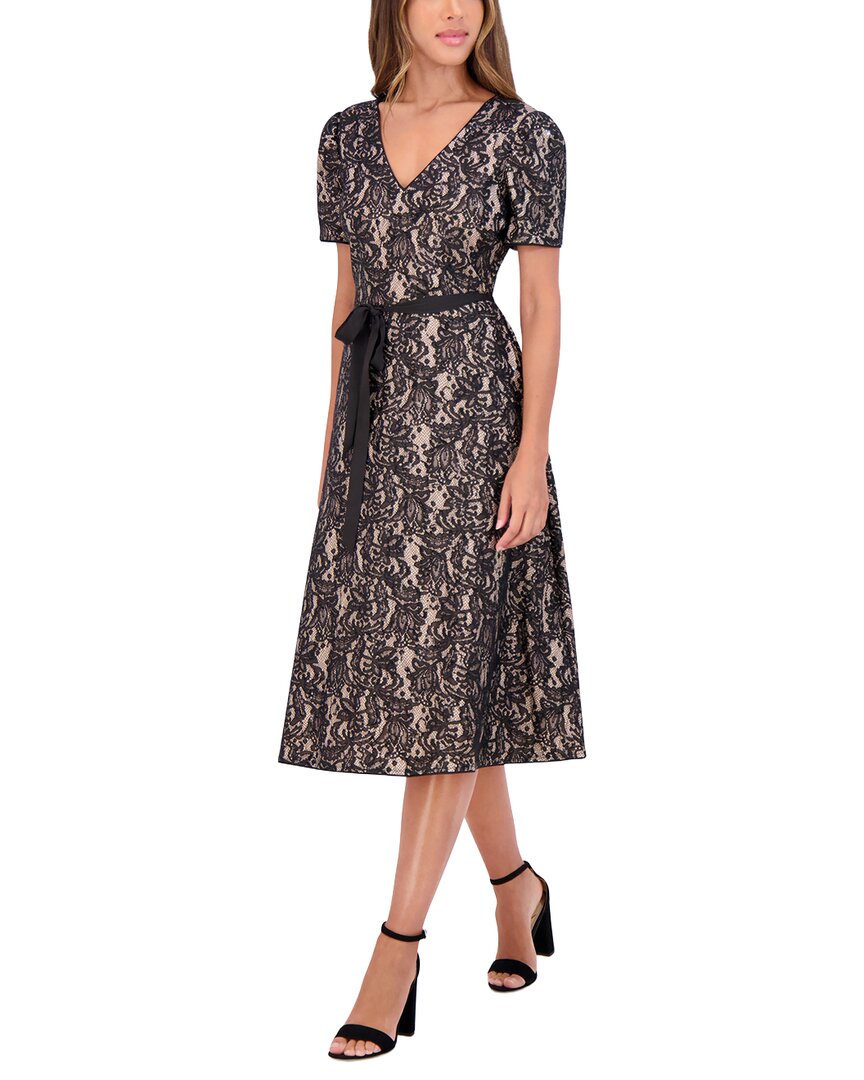 Kensie Sequin Bonded Midi Dress