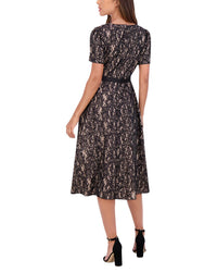 Kensie Sequin Bonded Midi Dress
